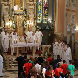 Mladi slavili misu po dolasku Majci Božjoj Bistričkoj